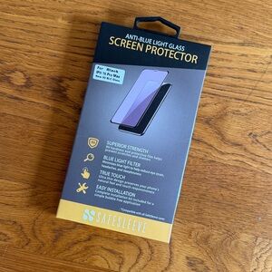 NEW Safesleeve Anti-Blue Light Screen Protector iPhone 15 Pro max, 3D BLC glass